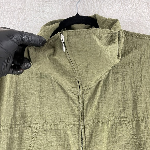 J. Jill Jacket Womens Size XL Green Full Zip‎ Long Sleeve Light Weight Mock Neck - Picture 8 of 16